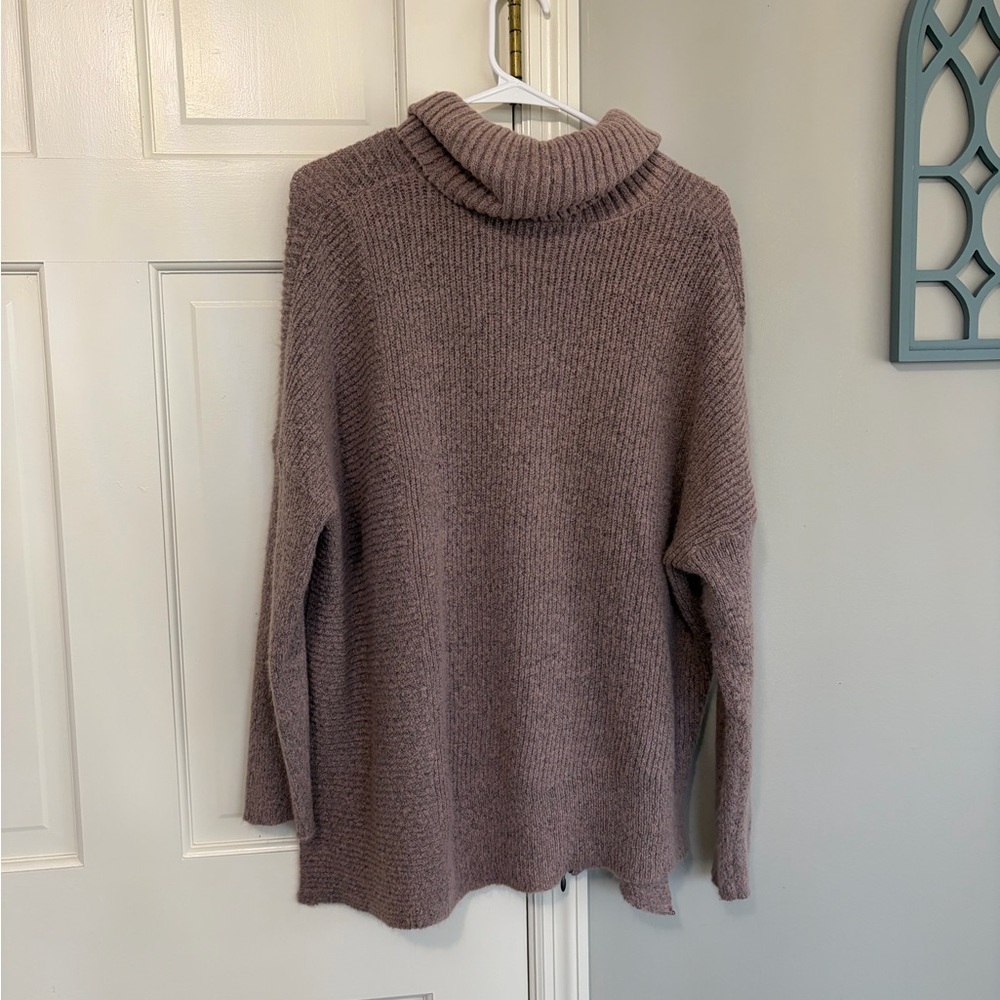 Faded Glory Dusty Mauve Turtleneck Sweater - Picture 5 of 6